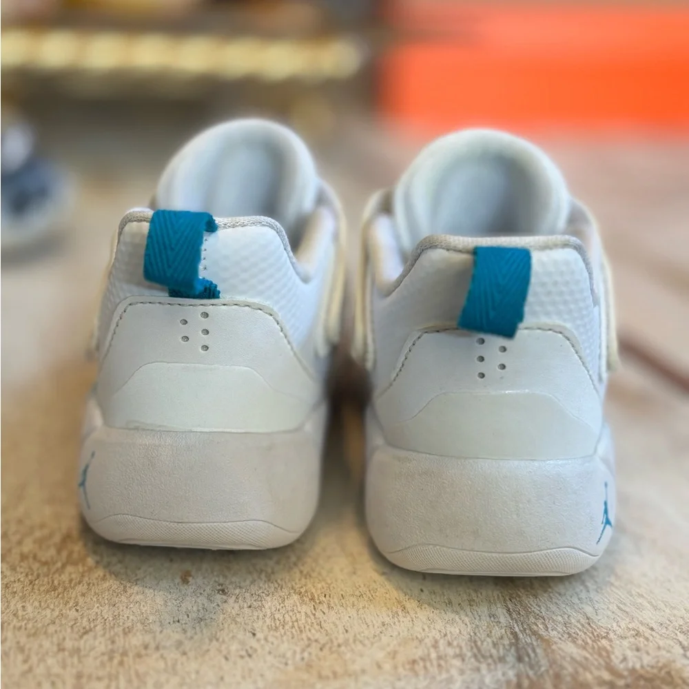 Nike Size 7c Baby (TD)Air Jordan Luka 1 “Legend Of 7” White/Aqua AR6085-104 Used